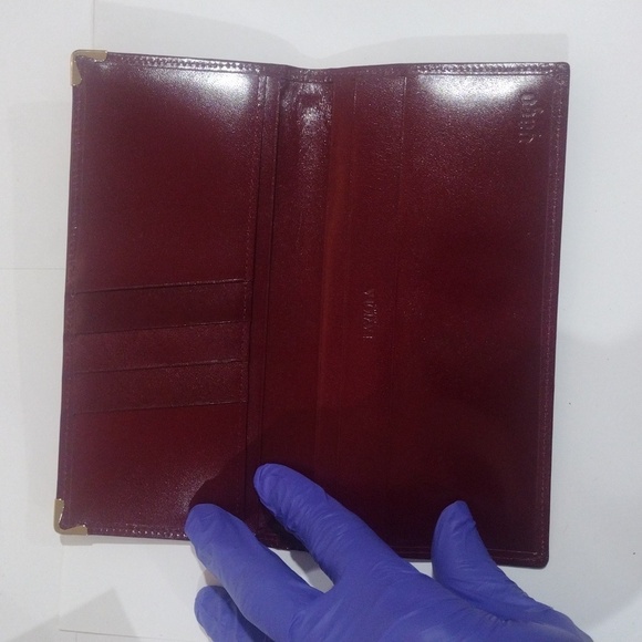 Laviola Milano Burgundy Bi-Fold Long Wallet – Elegant Women's Fashion Accessory - Picture 7 of 13